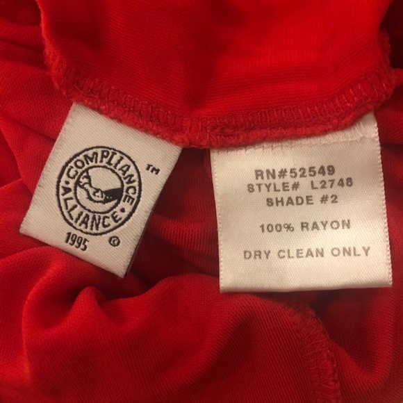 Laundry by Shelli Segal Red Casual Mid Dress Sz 2 - Picture 8 of 9